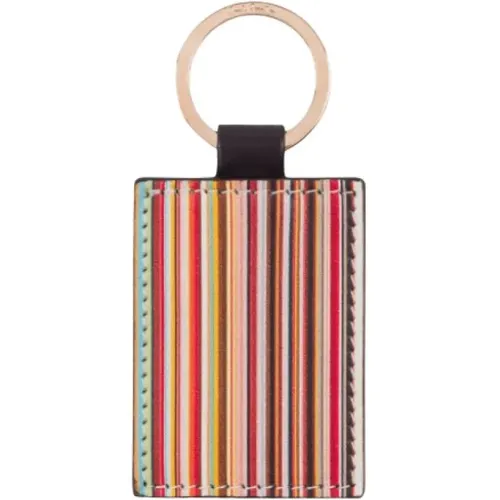 Multicolour Leather Keyring by Paul Smith , unisex, Sizes: ONE SIZE - PS By Paul Smith - Modalova