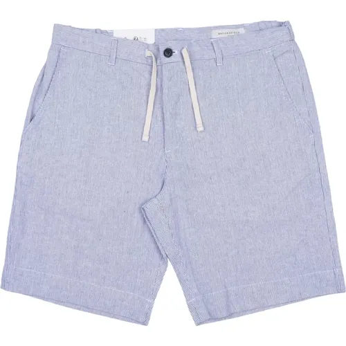 Stylish Bermuda Shorts in Latte/Azzurro , male, Sizes: 3XL, 4XL, S, L, 2XL, M - Brooksfield - Modalova