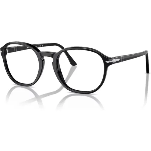 Stilvolle Po3343V Brille - Schwarz , unisex, Größe: 53 MM - Persol - Modalova
