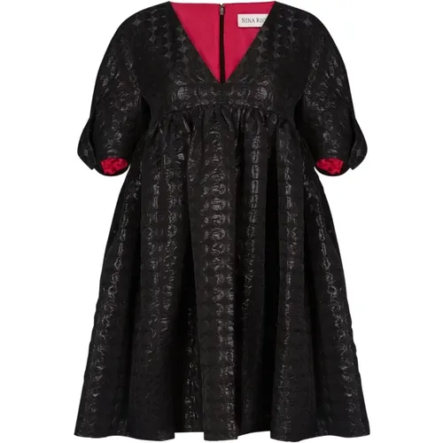 Bow Detail Babydoll Dress , female, Sizes: M, L, XS, 2XS, XL, S - Nina Ricci - Modalova