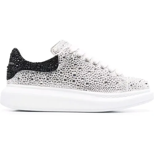 Sparkling Jewel Oversize Sneakers , female, Sizes: 4 UK, 3 UK, 8 UK, 5 UK, 7 UK, 2 UK, 5 1/2 UK, 4 1/2 UK, 6 UK, 6 1/2 UK, 3 1/2 UK - alexander mcqueen - Modalova