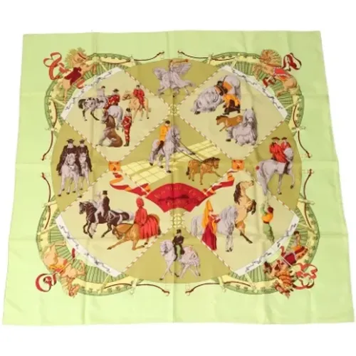 Pre-owned Silk scarves , female, Sizes: ONE SIZE - Hermès Vintage - Modalova