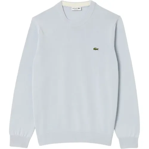 Sweatshirts,Hellblauer Pullover mit Krokodil-Logo - Lacoste - Modalova
