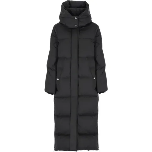 Quilted Long Parka with Removable Hood , female, Sizes: L, M - Woolrich - Modalova