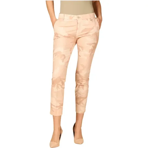 Curvy Chino Hose in Tencel Camouflage , Damen, Größe: M - Mason's - Modalova