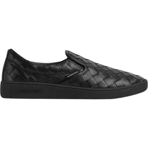 Leather Slip-On Sneakers , male, Sizes: 6 UK, 9 UK, 8 UK, 7 UK, 5 UK, 10 UK - Bottega Veneta - Modalova