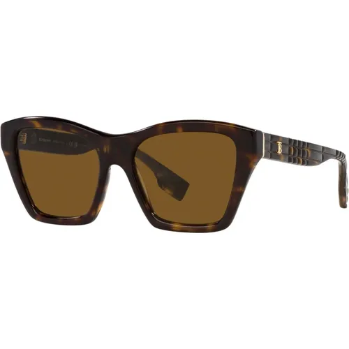 Classic Sunglasses Dark Havana/ , female, Sizes: 54 MM - Burberry - Modalova