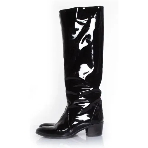 Pre-owned Leder boots - Chanel Vintage - Modalova