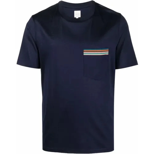 T-shirt with classic design , male, Sizes: L, 2XL, XL, S - PS By Paul Smith - Modalova