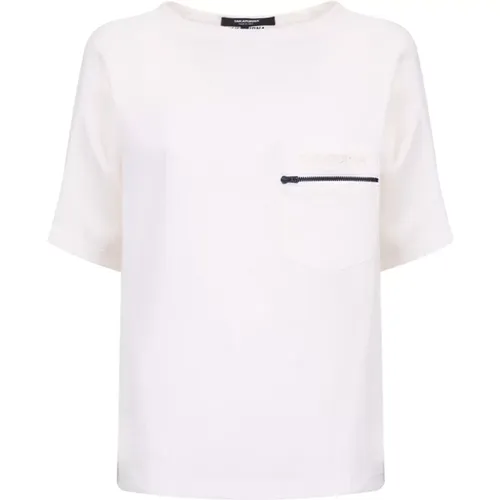 Sterne Weißes T-Shirt & Polo , Damen, Größe: M - Takaturna - Modalova