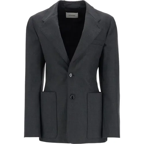 Wool Single-Breasted Jacket , female, Sizes: S - Lemaire - Modalova