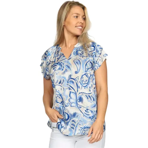 Paisley Blue Bluse Stine.Hs24 Stil - 2-Biz - Modalova