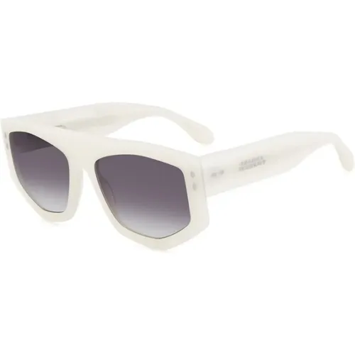 Pearled Sunglasses with Dark Grey Lenses , female, Sizes: 56 MM - Isabel marant - Modalova