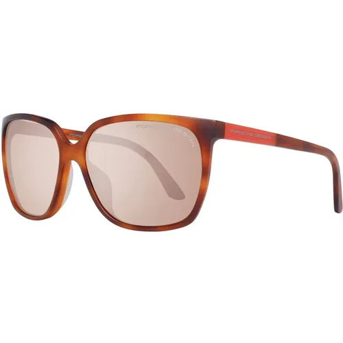 Braune Damen Sonnenbrille Quadratische Form - Porsche Design - Modalova