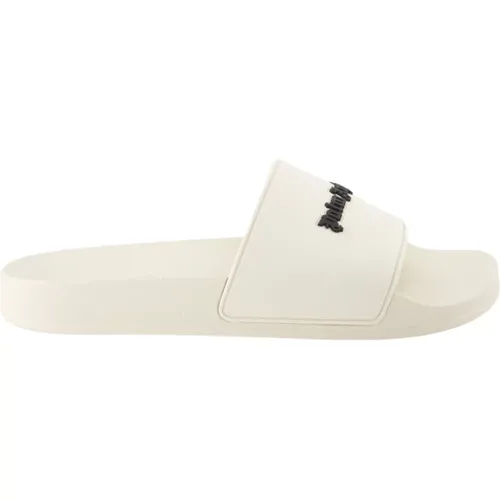 Logo Slides , male, Sizes: 8 UK, 7 UK - Palm Angels - Modalova