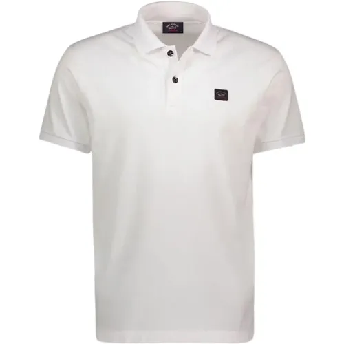 Cotton Polo Shirt with Heritage Logo , male, Sizes: XS - PAUL & SHARK - Modalova