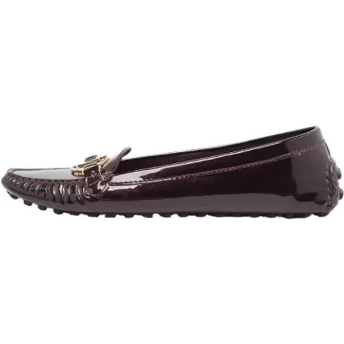 Pre-owned Leather flats , female, Sizes: 9 UK - Louis Vuitton Vintage - Modalova