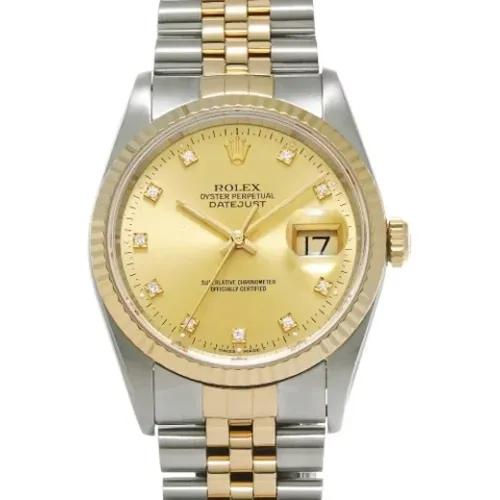 Pre-owned Gold watches , female, Sizes: ONE SIZE - Rolex Vintage - Modalova