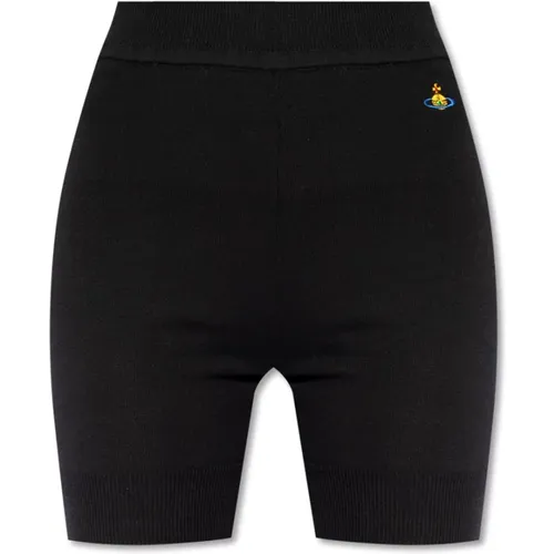 Shorts mit Logo , Damen, Größe: S - Vivienne Westwood - Modalova