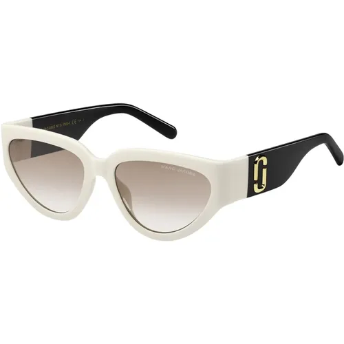 Damen-Sonnenbrille Snapshot mit Farbblock-Armen , Damen, Größe: 57 MM - Marc Jacobs - Modalova
