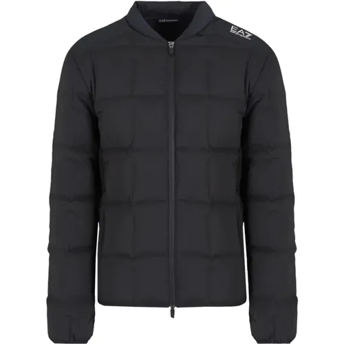 Quilted Padded Coat with Logo , male, Sizes: 2XL, 3XL - Emporio Armani EA7 - Modalova