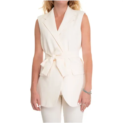 Nido Button-Up Vest , female, Sizes: L, M, S - Max Mara Weekend - Modalova
