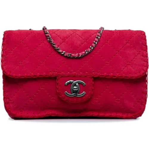 Pre-owned Suede chanel-bags , female, Sizes: ONE SIZE - Chanel Vintage - Modalova