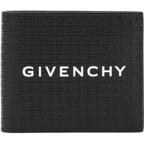 Leather Wallet with GG Pattern , male, Sizes: ONE SIZE - Givenchy - Modalova