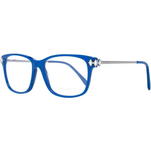 Blaue Rechteckige Optische Brillen für Frauen - EMILIO PUCCI - Modalova