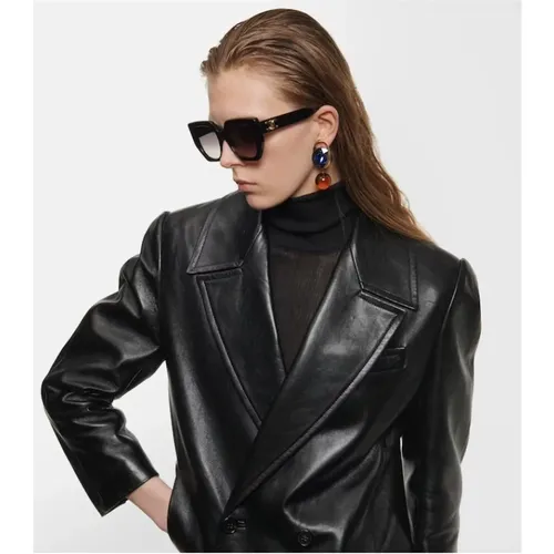 Leather Jackets , female, Sizes: 55 MM - Celine - Modalova
