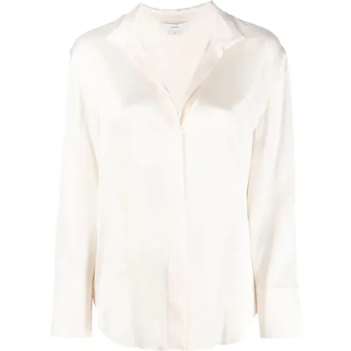 Long sleeve stand blouse , female, Sizes: L, XL, S - Vince - Modalova