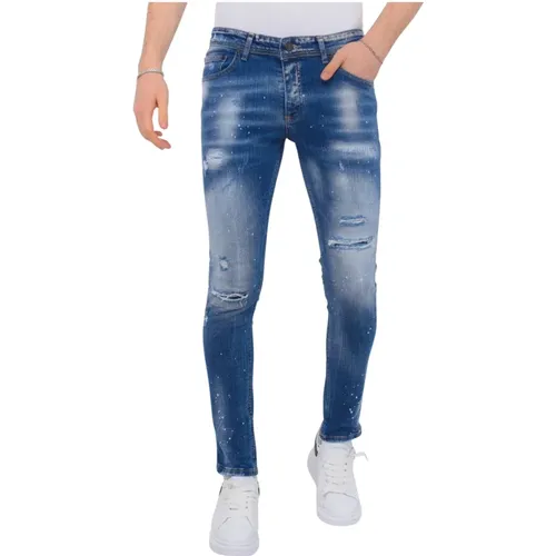 Slim-fit Jeans , male, Sizes: W36, W38, W34, W30, W33, W29, W31, W32 - Local Fanatic - Modalova