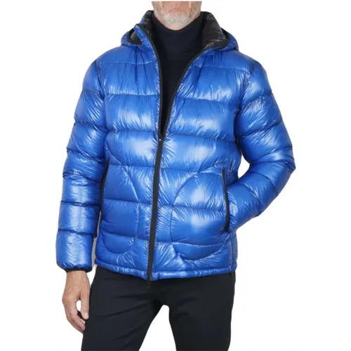 Reversible Ultra Light Down Jacket - Size 54, /Black , male, Sizes: L - Herno - Modalova