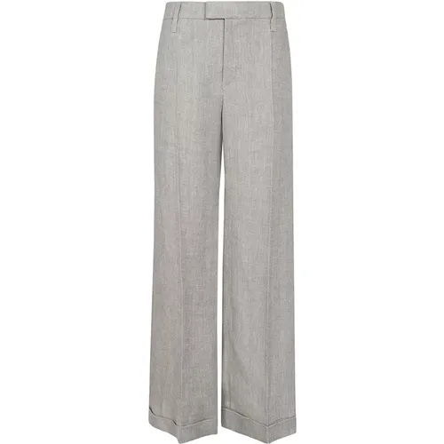 White Cord Pants , female, Sizes: S, 2XS - BRUNELLO CUCINELLI - Modalova