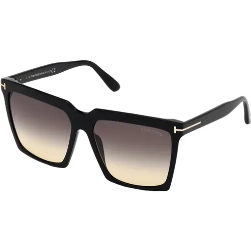 Smoke Shaded Sunglasses Sabrina-02 , female, Sizes: 58 MM - Tom Ford - Modalova