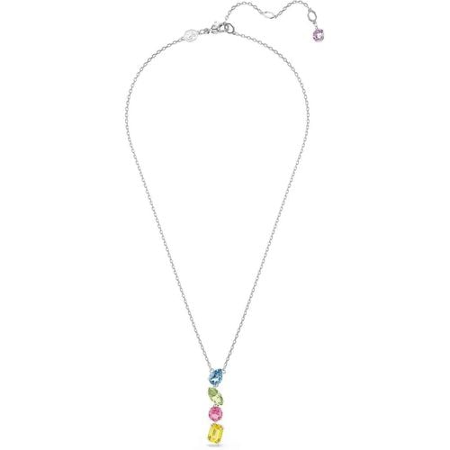 Halskette - Gema Coloured Necklace 5692421 - Gr. unisize - in Silber - für Damen - Swarovski - Modalova