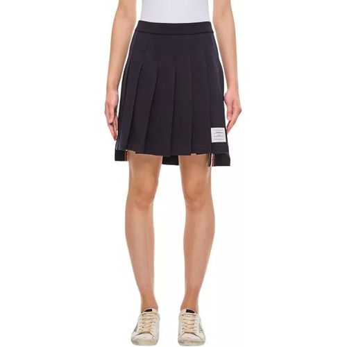 Mini Cotton Pleated Skirt - Größe 38 - black - Thom Browne - Modalova