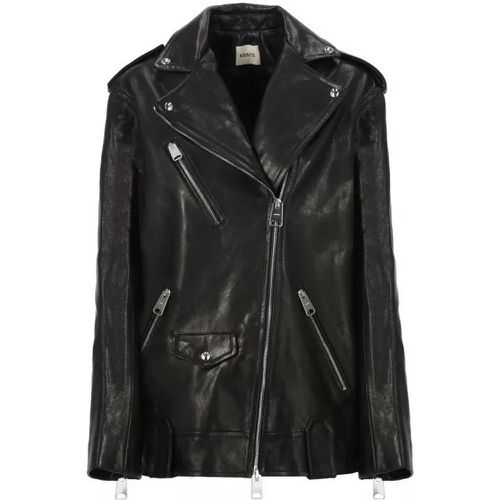 Black Leather Jacket - Größe 40 - black - Khaite - Modalova
