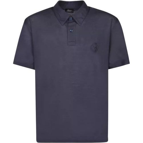 Wool Polo Shirt - Größe L - blue - Brioni - Modalova
