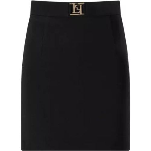Black Mini Skirt - Größe 44 - black - Elisabetta Franchi - Modalova