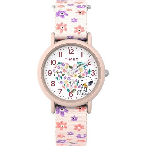 Uhren - Quarz-Analoguhr X Peanuts Floral - Gr. unisize - in Rosa - für Damen - Timex - Modalova