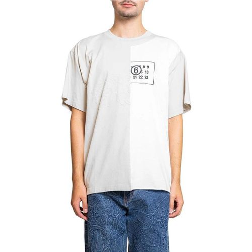 SPLIT NUMBER LOGO T-SHIRT WHITE - Größe L - MM6 Maison Margiela - Modalova