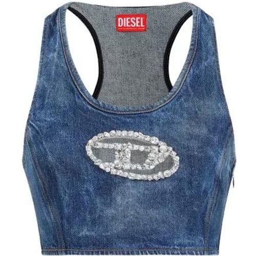 Blue Denim Cotton Top - Größe M - Diesel - Modalova