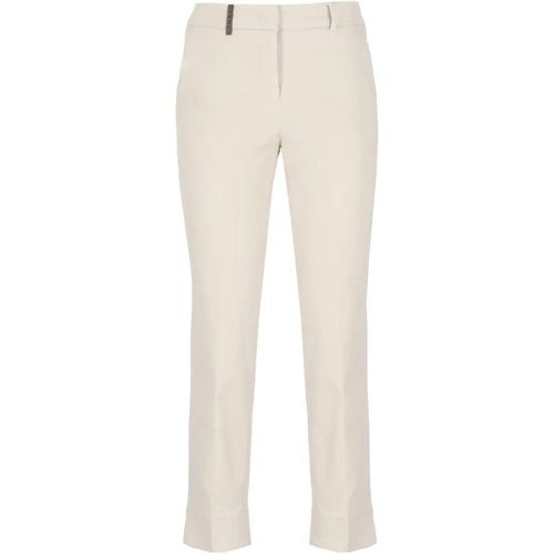 Beige Cotton Pants - Größe 42 - PESERICO - Modalova