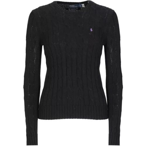 Black Cotton Sweater - Größe XS - black - Polo Ralph Lauren - Modalova