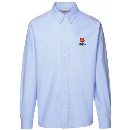 Boke Flower' Shirt In Blue Cotton - Größe 39 - blue - Kenzo - Modalova