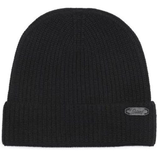 Mützen - Black Wool Knitted Beanie - Gr. M - in - für Damen - Brioni - Modalova