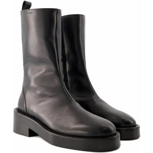 Boots & Stiefeletten - Zipped Ankle Boots - Leather - Black - Gr. 36 (EU) - in - für Damen - Courrèges - Modalova