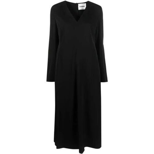 Midi Dress L/S Black - Größe 34 - black - Jil Sander - Modalova