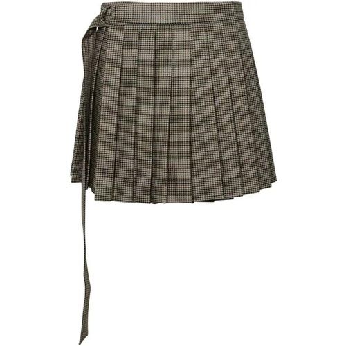 Kilt' Wool Miniskirt - Größe 36 - green - AMI Paris - Modalova